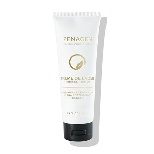 Zenagen Creme De La Zen Hydrating Cream | Anti Aging Repair Cream, Ultra Restorative Formula, 3.4 Fl Oz