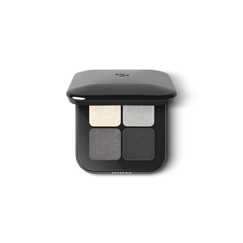 Kiko Milano Bright Quartet Eyeshadow Palette | 4 Baked Eyeshadows For Wet And Dry Use
