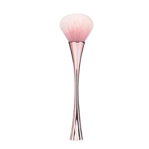 Rose Gold Nail Art Dust Powder Remover Brush, Nail Art Dust Cleaner Brush, Soft Cleaner Brush for Makeup, Nail Dust Brush for Acrylic Nails Manicure Brush for Women Birthday Gifts, Nail Dust Brush