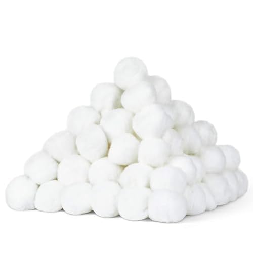 DecorRack 1000 [Large] Cotton Balls Bulk Pack for Make-Up, Nail Polish Removal, Applying Oil Lotion or Powder, Multi-Purpose Balls Made from 100% Natural Cotton, Soft and Absorbent (1000 Count)