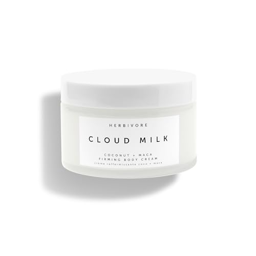 HERBIVORE Cloud Milk Coconut + Maca Fast-Absorbing Moisturizing & Firming Body Cream | Smooths the Look of Cellulite + Firms Skin | Plant-based, Vegan, 195 mL / 6.6 oz