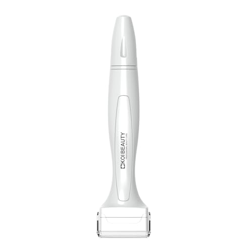 Titanium Microneedle Derma Roller - Stamp Alternative - Microneedling Micro Needling for Face Body Scalp - Microneedling Roller for Men and Women - White