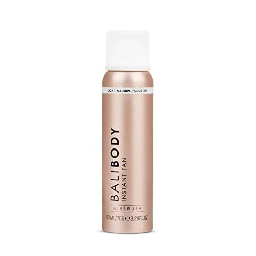 Bali Body Instant Tan Light-Medium | Skin Perfecting Aerated Spray, Instantly Flawless Airbrushed Bronzed Finish | Soothing for All Skin Types | Vegan, Cruelty Free, Australian Made (97 ml/3.28 fl oz)