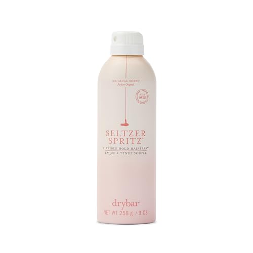 Drybar Seltzer Spritz Flexible Hold Hairspray | Holds Style for 8 Hours* with Touchable Finish, Adds Softness, Ultrafine Mist Diffuser for Even, Quick Drying Application, Vegan & Cruelty Free