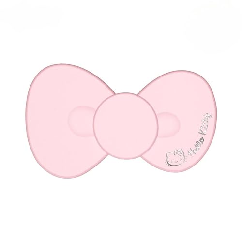 Impressions Vanity Hello Kitty Bow LED Compact Mirror, Double Sided Cute Travel Makeup Mirror, Soft Touch Button with Slide Down Auto Shut Off (Large)