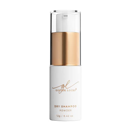 Goldie Locks Dry Shampoo Powder - Volumizing and Oil Absorbing - For Light and Dark Hair - Non-Aerosol, No Residue - Safe for Extensions & Color-Treated Hair - Protein-Free - 0.42 oz