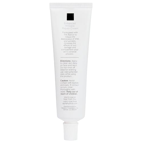 Alpha Skin Care Enhanced Wrinkle Repair Cream, Anti-Aging Formula, 0.15% Retinol with Vitamins A, C & E, Reduces Lines & Wrinkles, For All Skin Types, 1.05 oz, White, 2 Pack