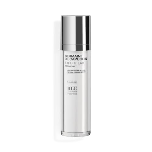Germaine de Capuccini - Expert Lab Retinight - Serum cream formulated with 0.04% Retinal and the HLG nanopolymer (Hyaluronic Acid, Lysine, and Glutamic Acid) - Reduces all signs of aging - 50 ml