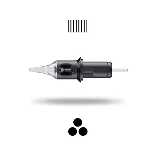 Cheyenne Tattoo Cartridges - Liner 0.30 Capillary Cartridges - 20 Stück (3-Liner)