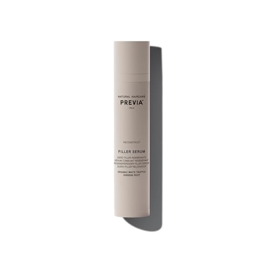 PREVIA Regenerating Hair Serum for Dry Damaged Hair - Strengthens Repairs Split Ends & Frizz - Anti-Aging Hair Oil for Shiny Healthy Soft Hair - Nourishing Natural Ingredients for Hair Growth 3.38 oz