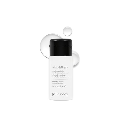 philosophy microdelivery resurfacing solution - with 4% ahas, cica & vitamin C - reduces the appearances of fine lines & pores - 5 fl oz