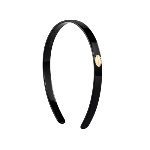 EVITA PERONI Headbands for Women Acetate Sheet Headband Non-slip Comfortable Fashion Hairband-Black