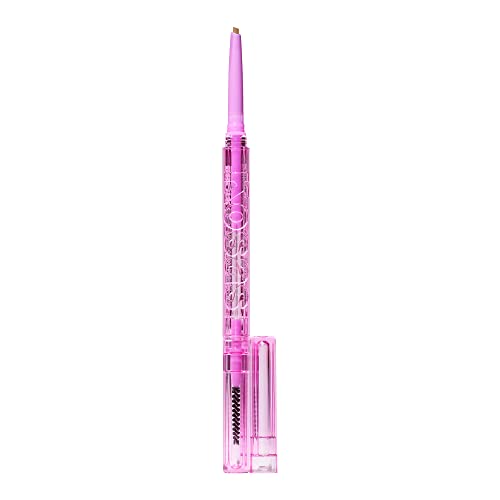 Kosas Brow Pop - Longwear Eyebrow Makeup, Dual-Sided Defining Pencil with Castor Oil for Soft, Natural Look of Real Hair - Honey Blonde