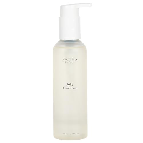 Uncommon Beauty Jelly Cleanser - Daily Gentle Face Wash and Makeup Remover with Aloe Vera Gel - All Skin Types, Vegan, Cruelty Free, Synthetic Fragrance Free, 5.07 FL OZ