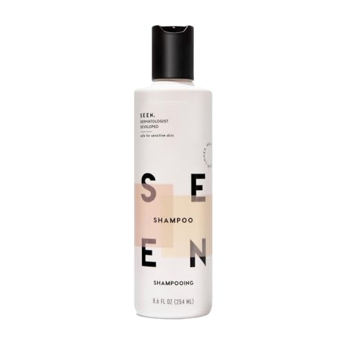 SEEN Shampoo - Scented - Non-Comedogenic & Hair Shampoo- Dermatologist-Developed - Safe for Sensitive & Acne Prone Skin