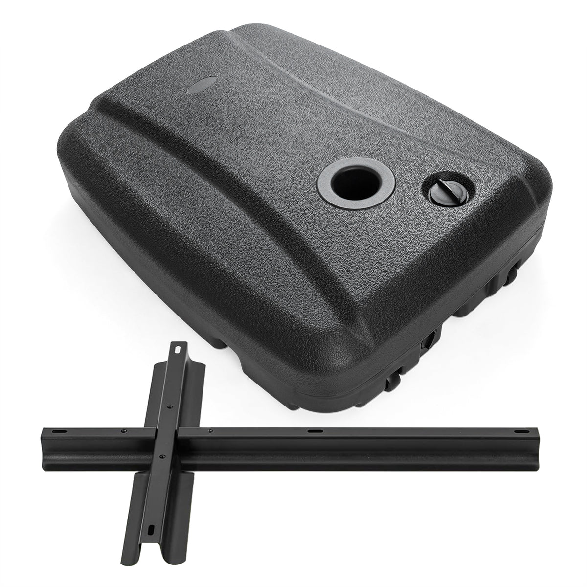 220 LBS Cantilever Patio Umbrella Base with Wheels - Black