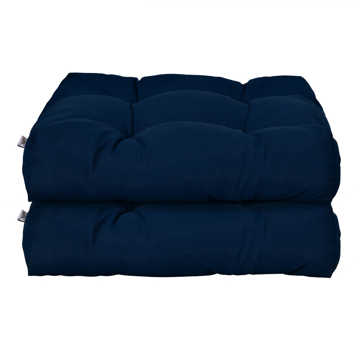 21" Seat Cushion Set of 2, Navy - Patio Chair Pad