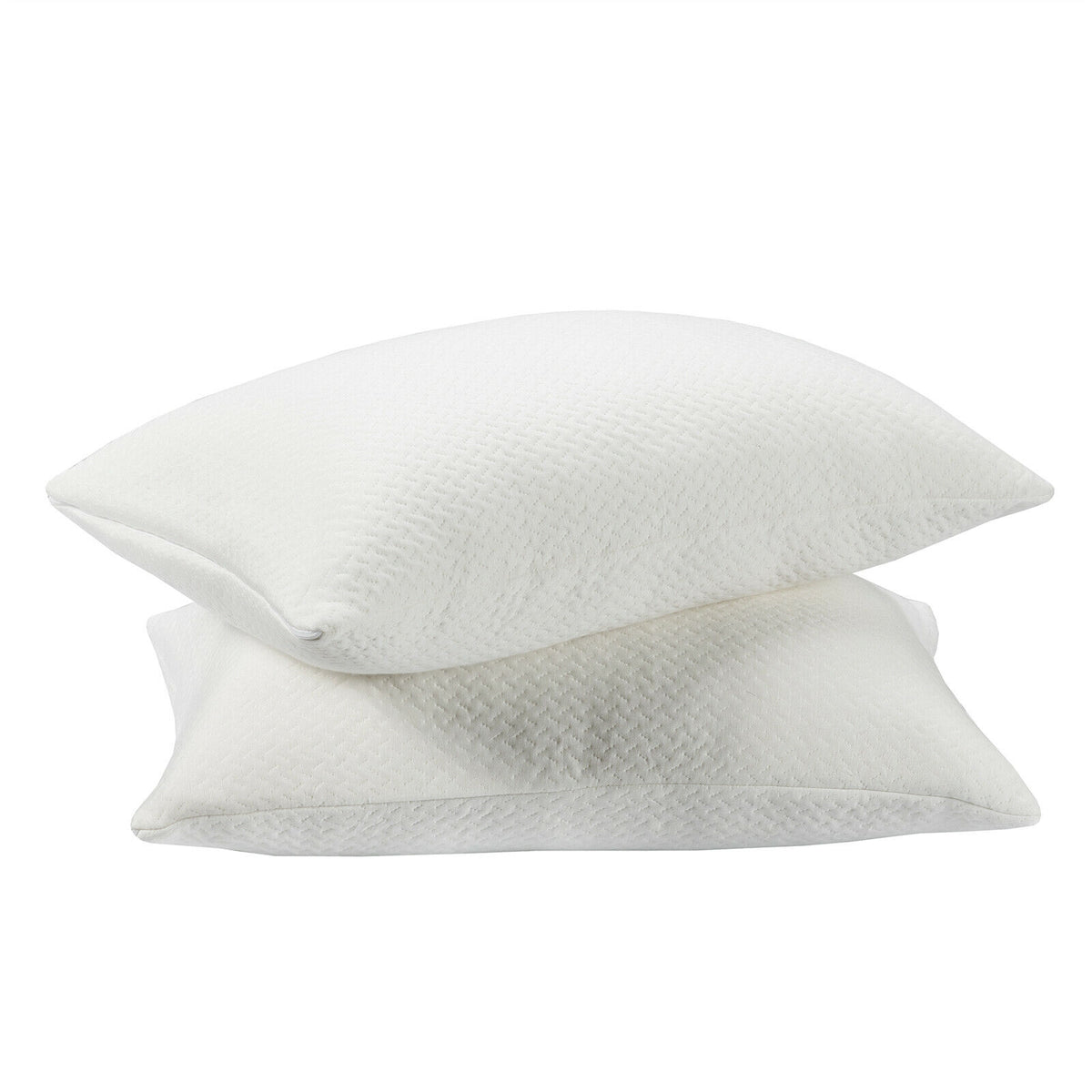Shredded Memory Foam Bed Pillows Queen, 28x18 Inch (Set of 2)