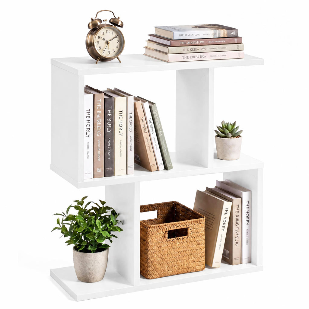 3-Tier Open Storage Shelf, White