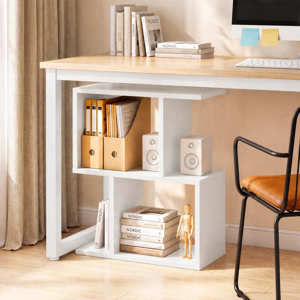 3-Tier Open Storage Shelf, White