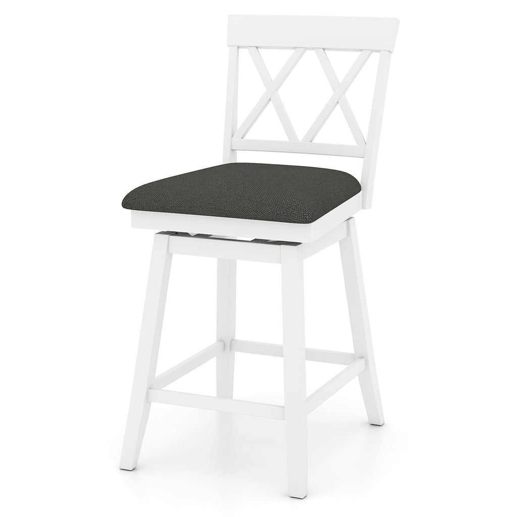 24 Inch Counter Height Bar Stools Set of 4, Oak - 29 inches