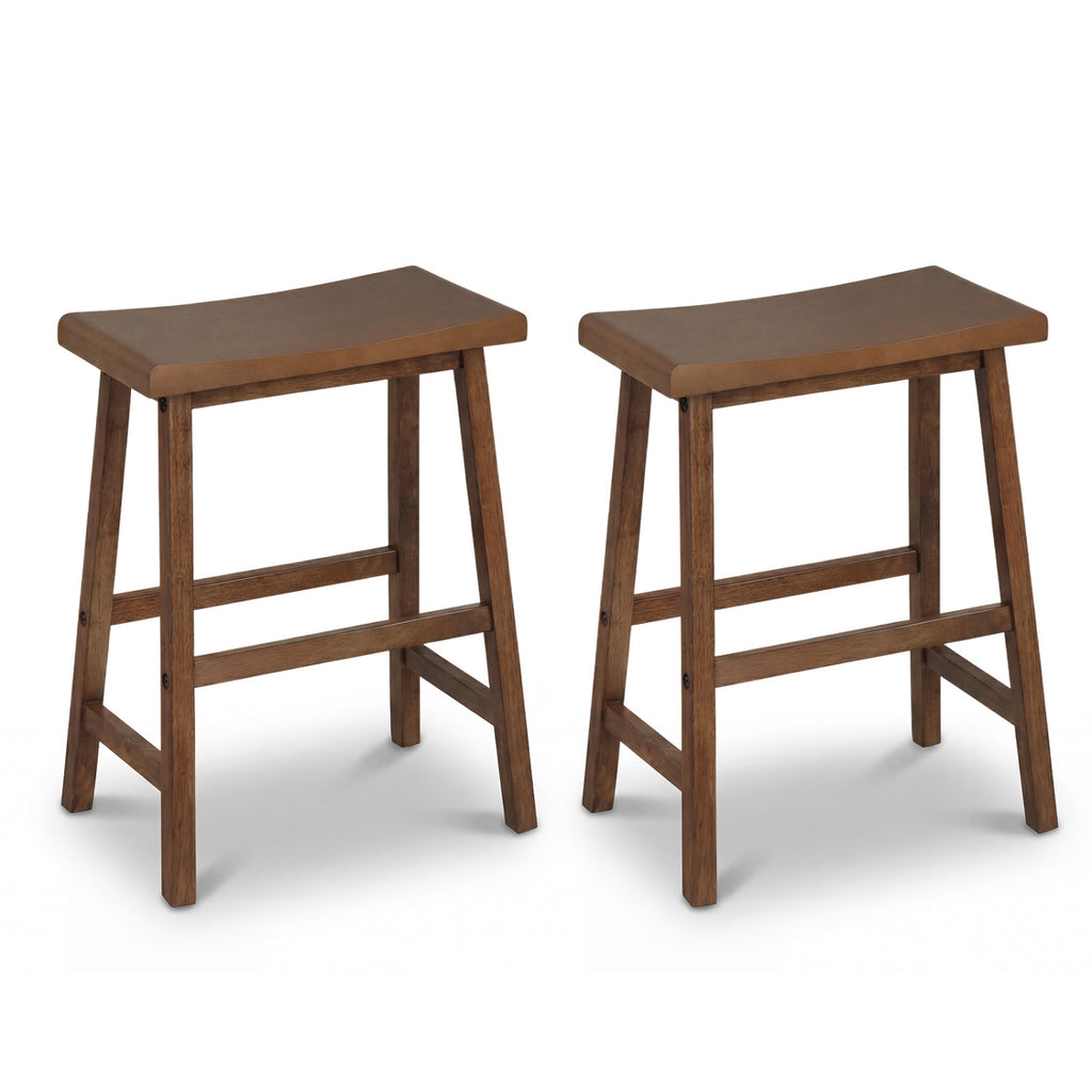 24 Inch Counter Height Bar Stools Set of 2 - Black