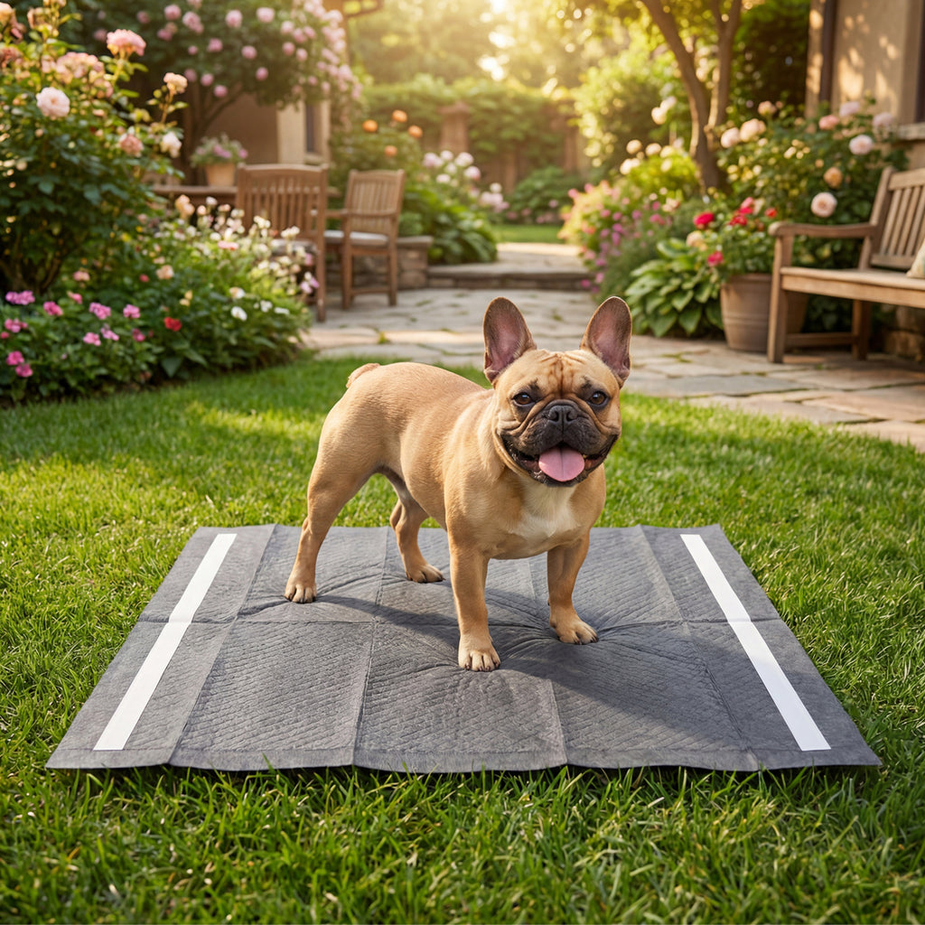24x24 Charcoal Dog Pee Pads - 6-Layer Absorbent Leak-Proof Training Pads with Variation (150 Pieces)