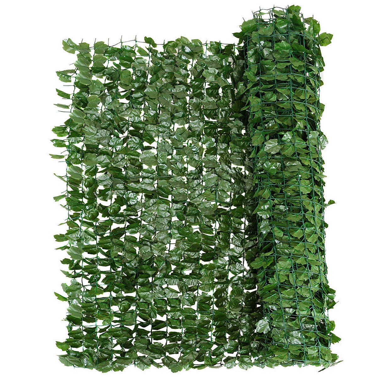 Faux Ivy Leaf Decorative Privacy Fence - Green, Indoor/Outdoor, M Variation