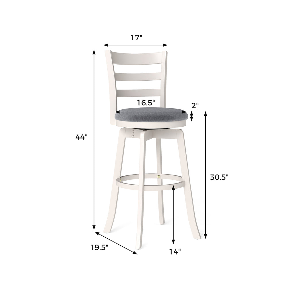 Swivel Counter Height Barstools Set of 2 - 30.5"