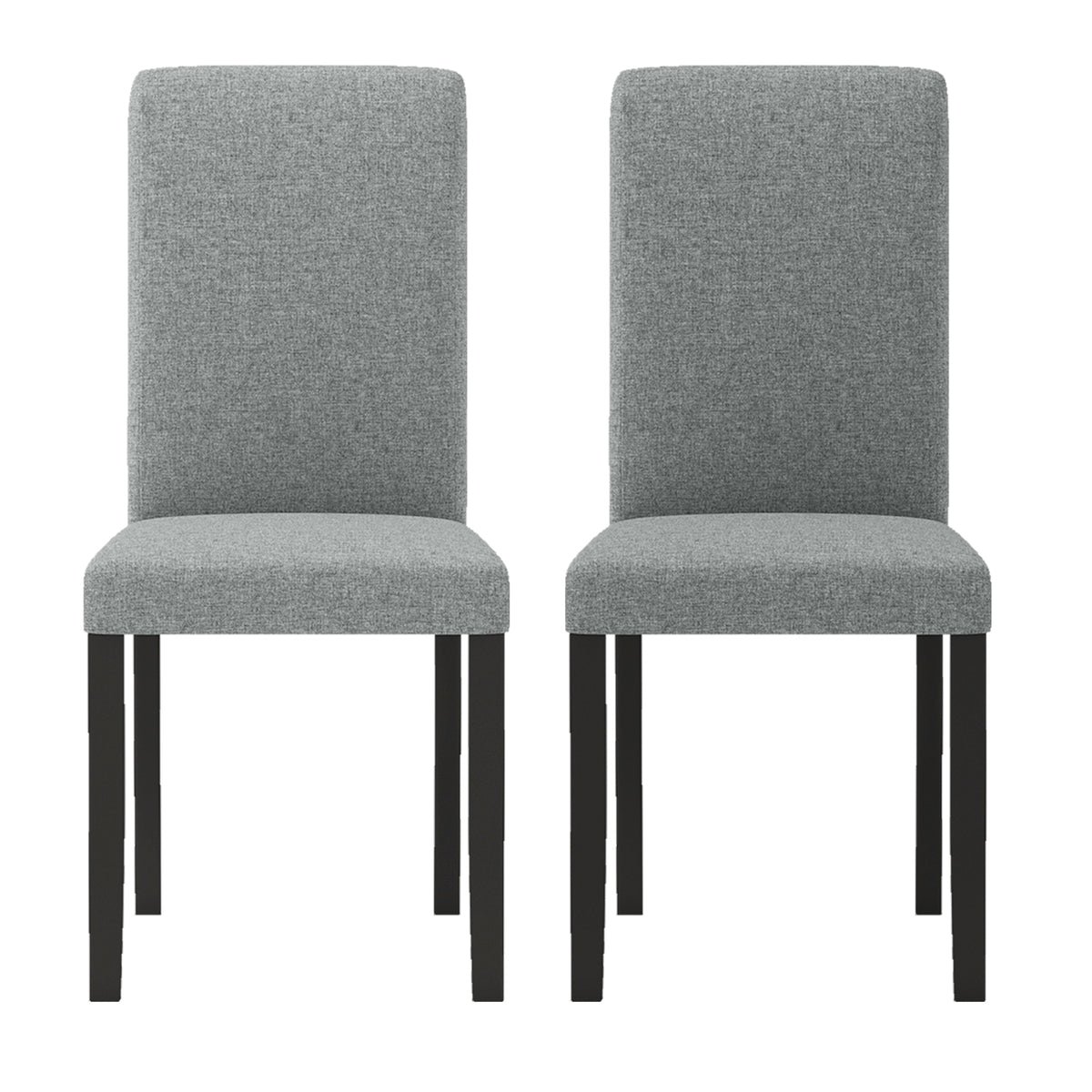 Dining Chair Set of 2 Mid-Century Modern - Gray