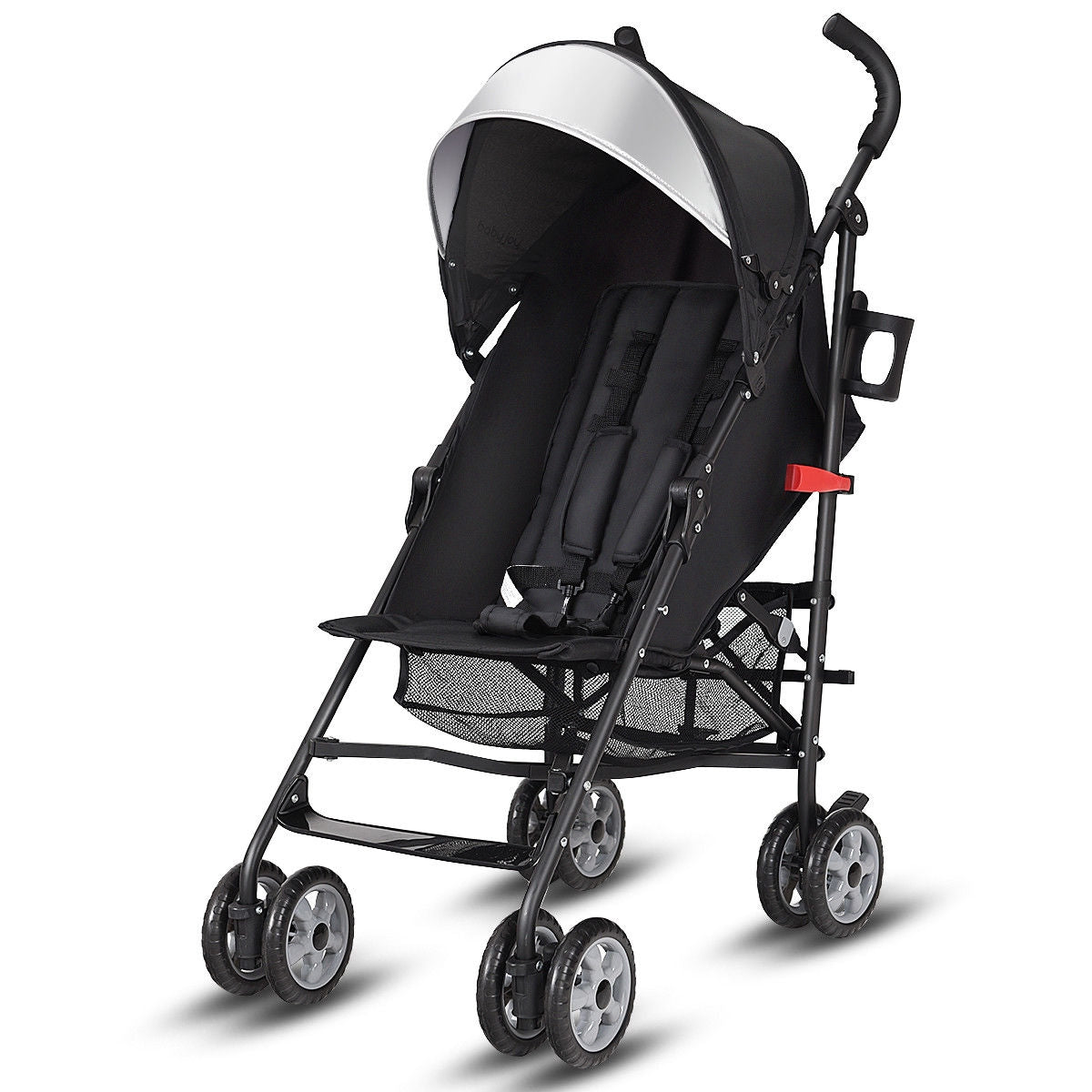Lightweight Folding Baby Toddler Umbrella Travel Stroller - Black