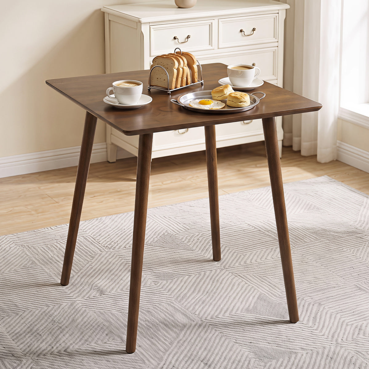 27.5" Square Dining Table for 2-4 People - Walnut