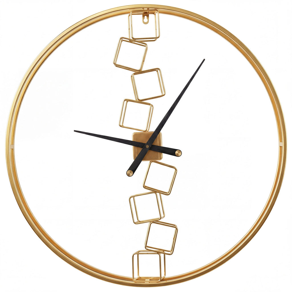 27 Inch Large Wall Clock for Living Room Bedroom Kitchen - Yellow Variation