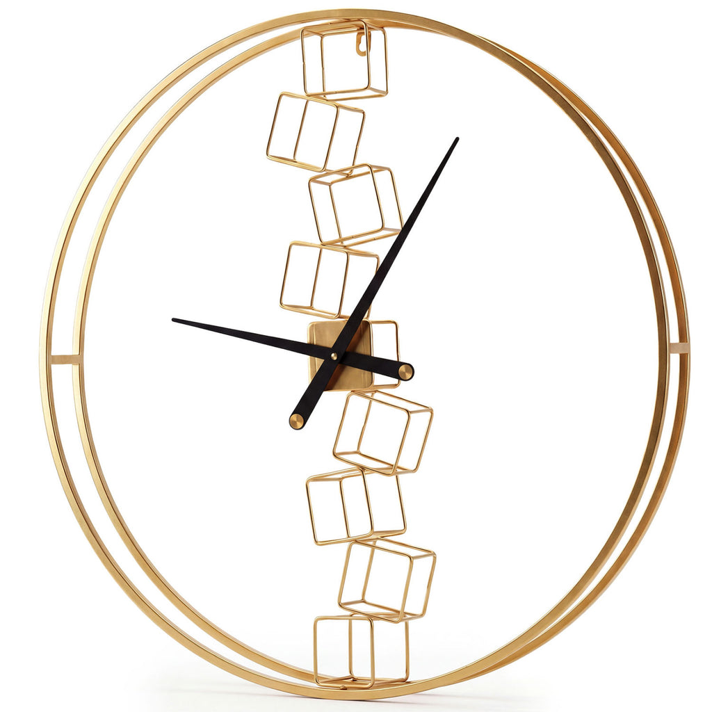 27 Inch Large Wall Clock for Living Room Bedroom Kitchen - Yellow Variation