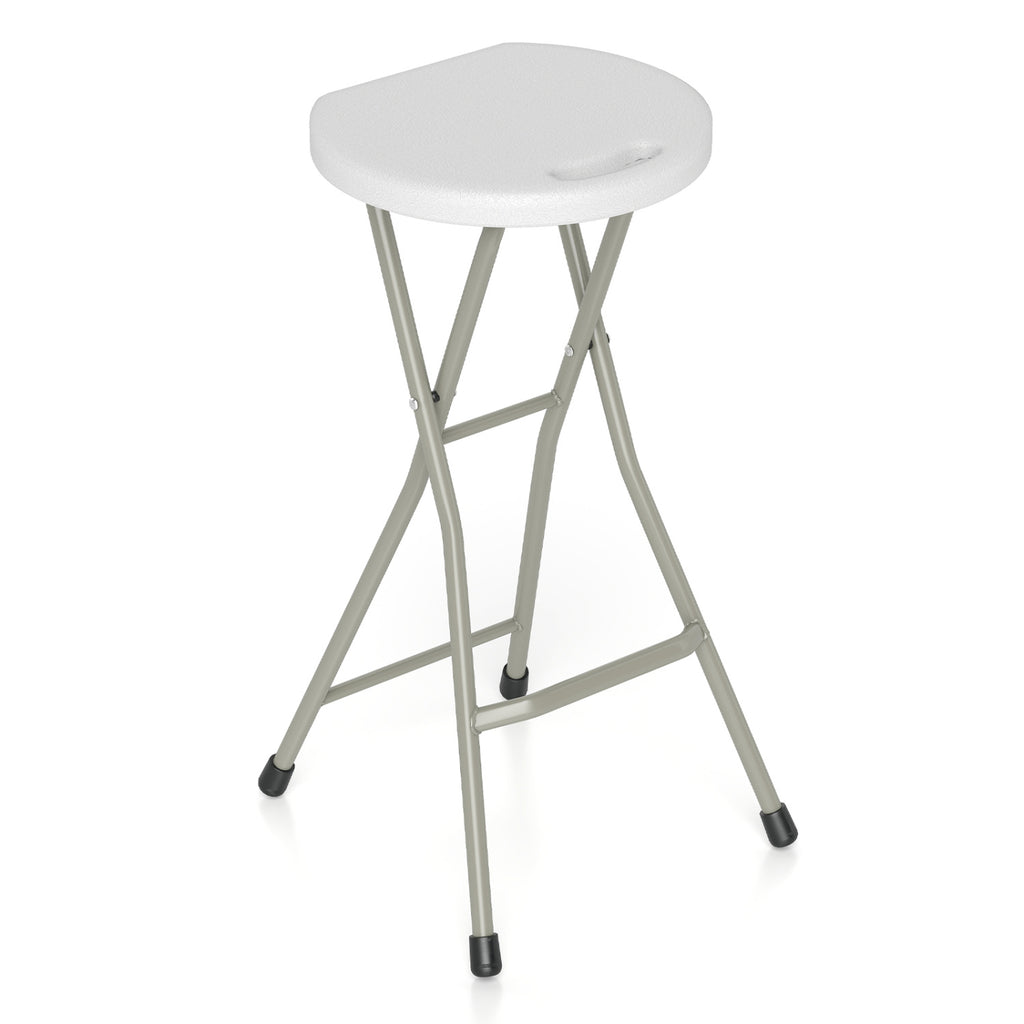 28 Inch Portable Folding Stools Patio Dining Chairs with 330lbs