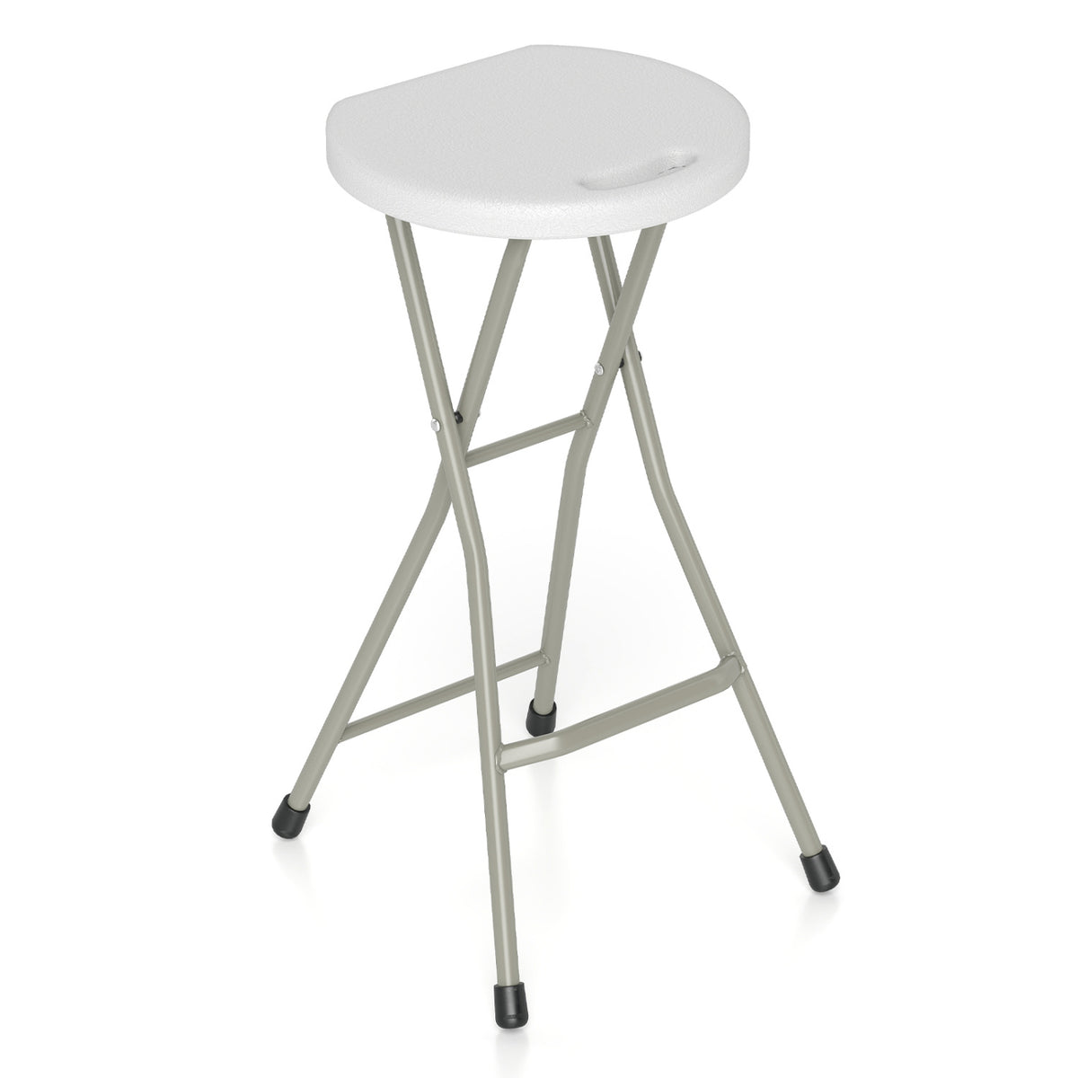 28 Inch Portable Folding Stools Patio Dining Chairs with 330lbs
