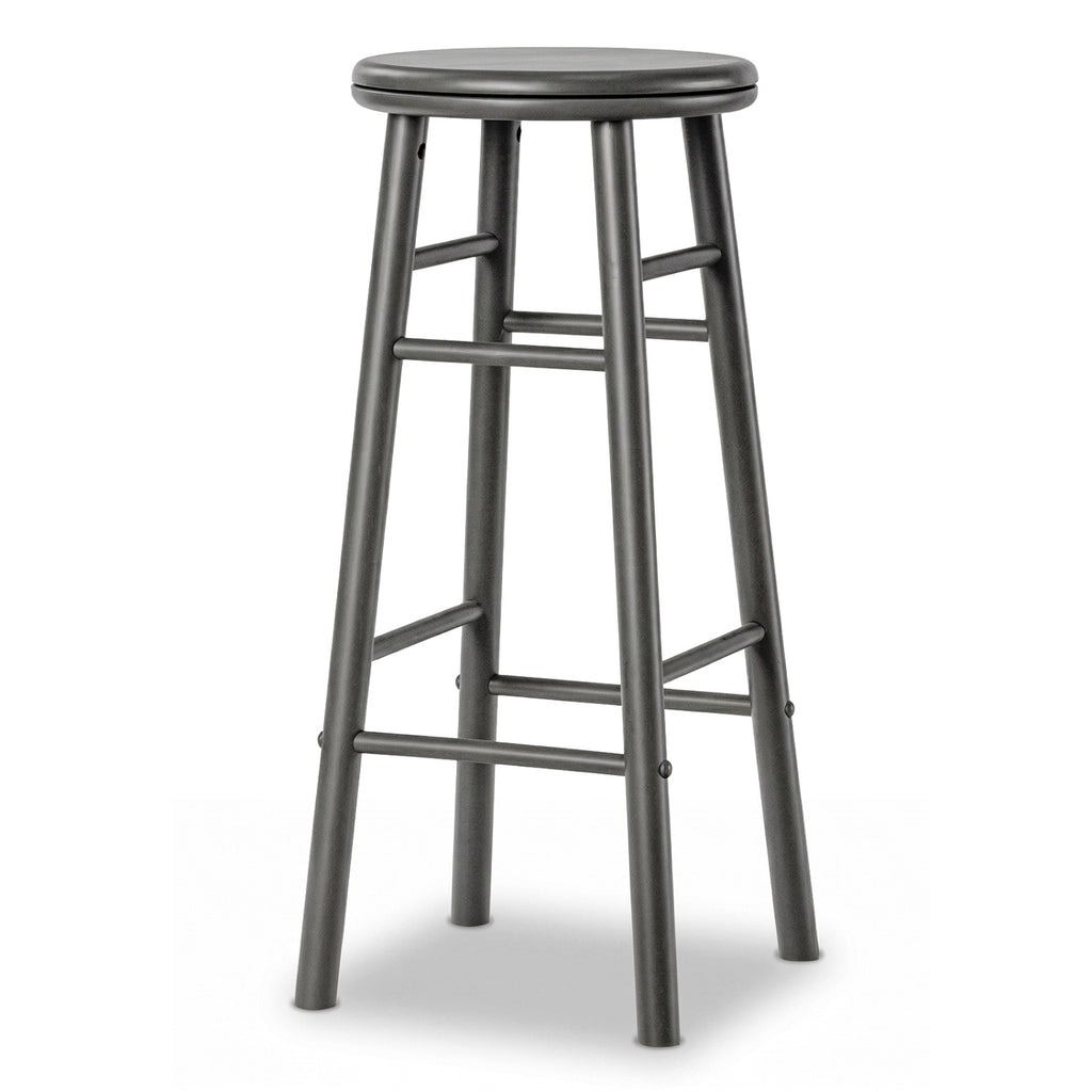 29" Bar Stools Set of 2 with Footrests - Gray
