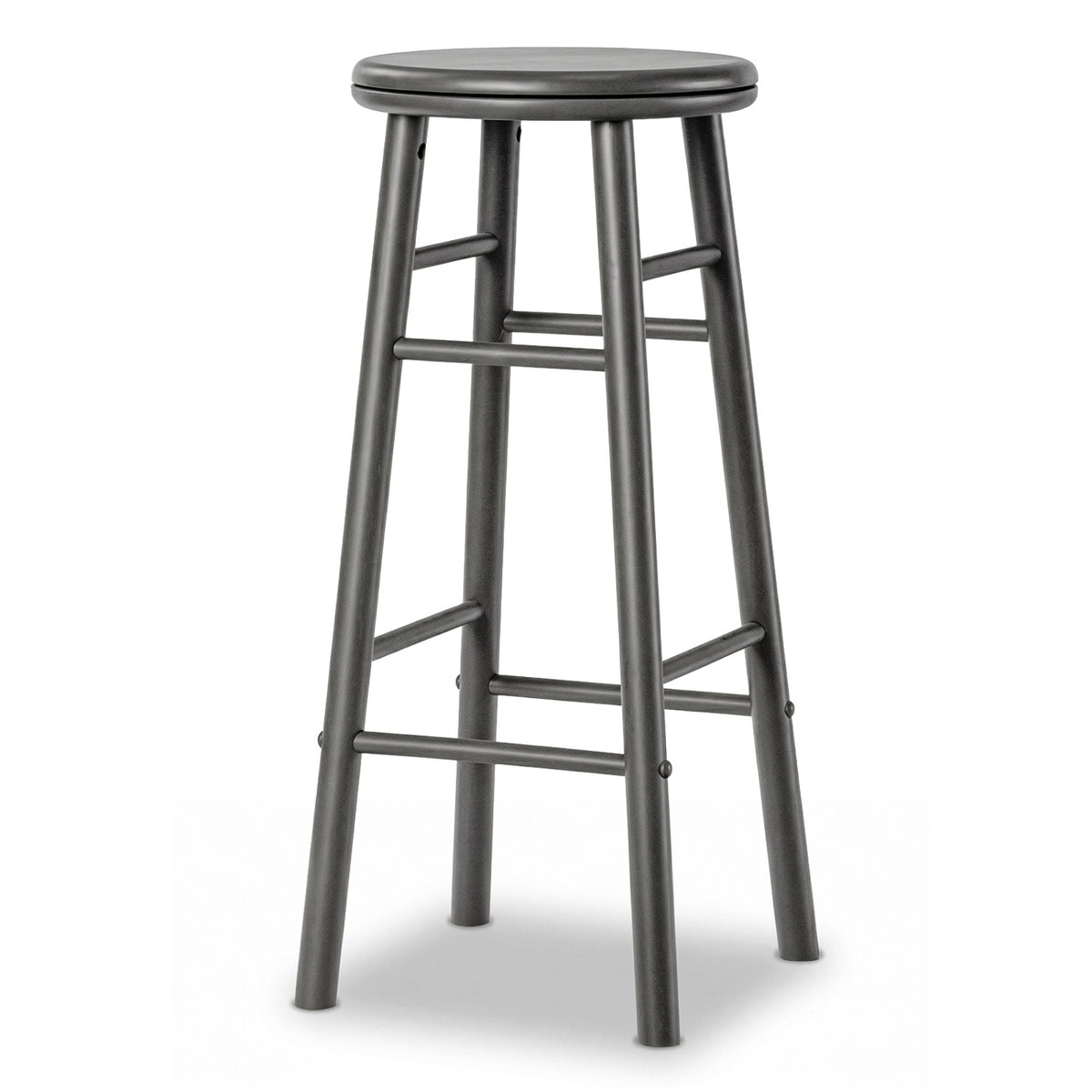 29" Bar Stools Set of 2 with Footrests - Gray