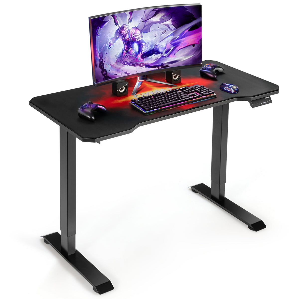 Electric Standing Gaming Desk – Height Adjustable with Memory Presets