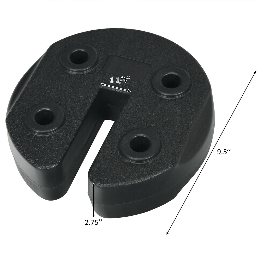 Set of 4 Canopy Weights 20lbs Weight Plate Kit with No-Pinch Design