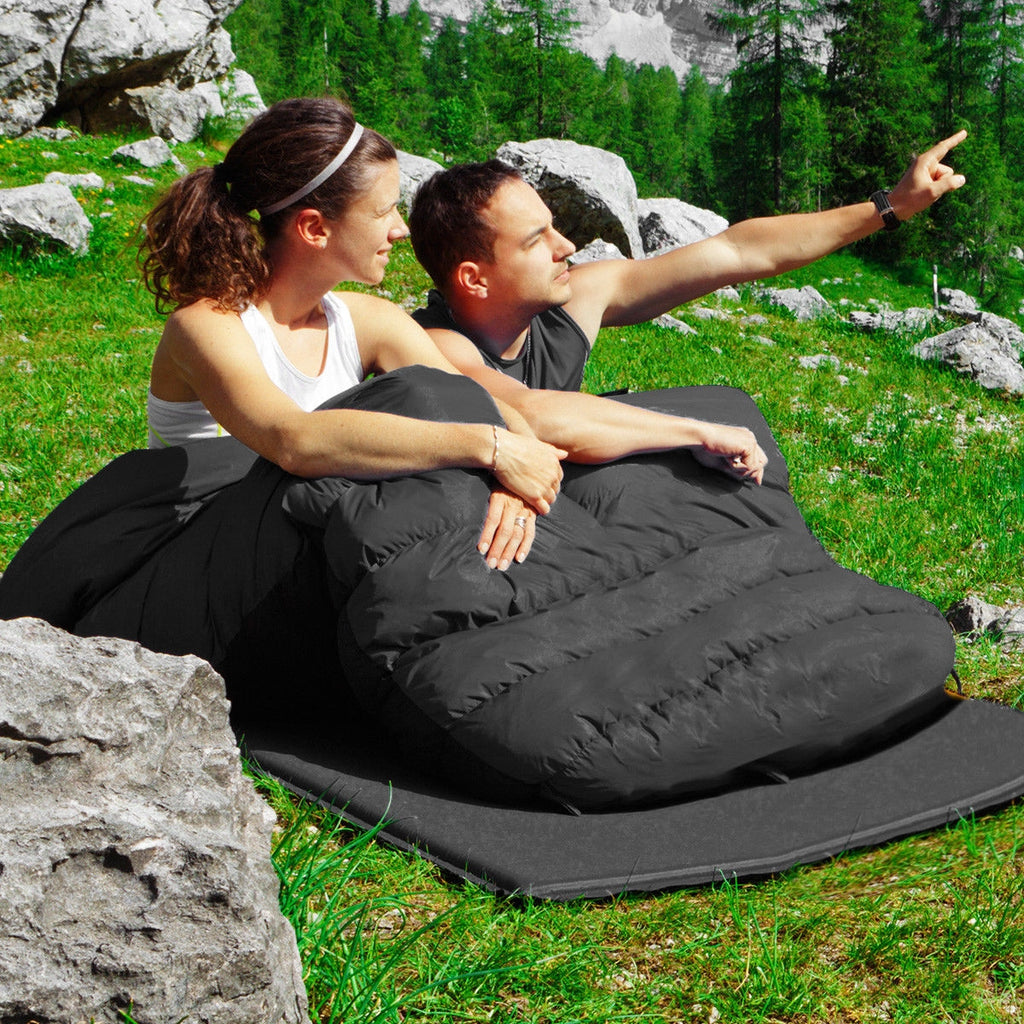 2 Person Waterproof Sleeping Bag with Pillows