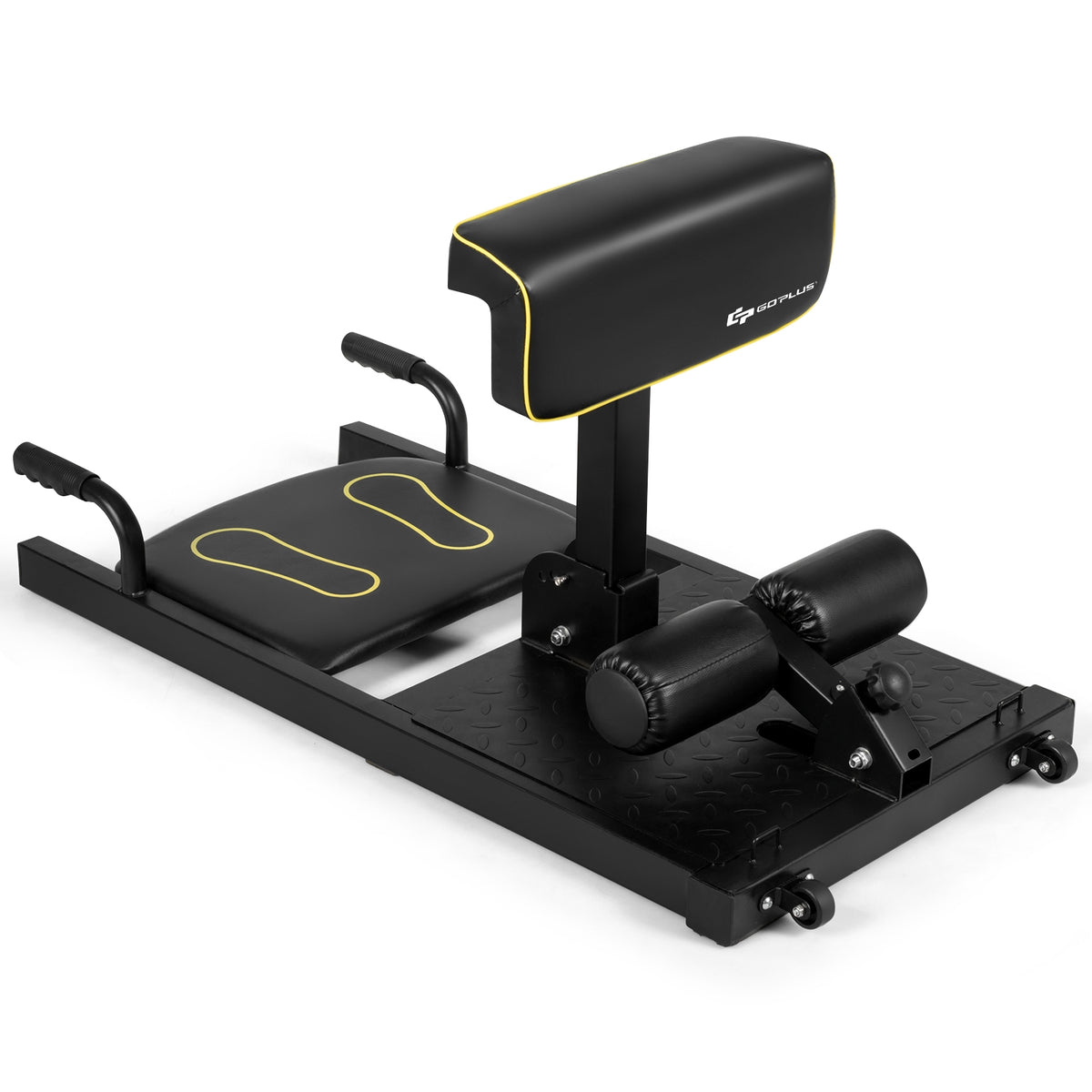 8-in-1 Home Gym Multifunction Squat Machine 39 Inch Length - Costway