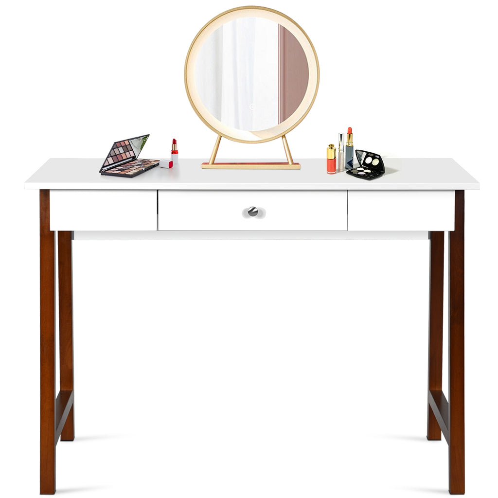 Computer Desk with Storage Drawers - Walnut