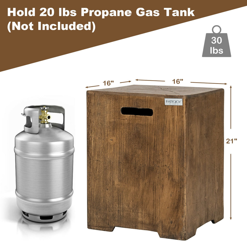 16 Inch Outdoor Hideaway Table Cover for Standard 20 LBS Propane