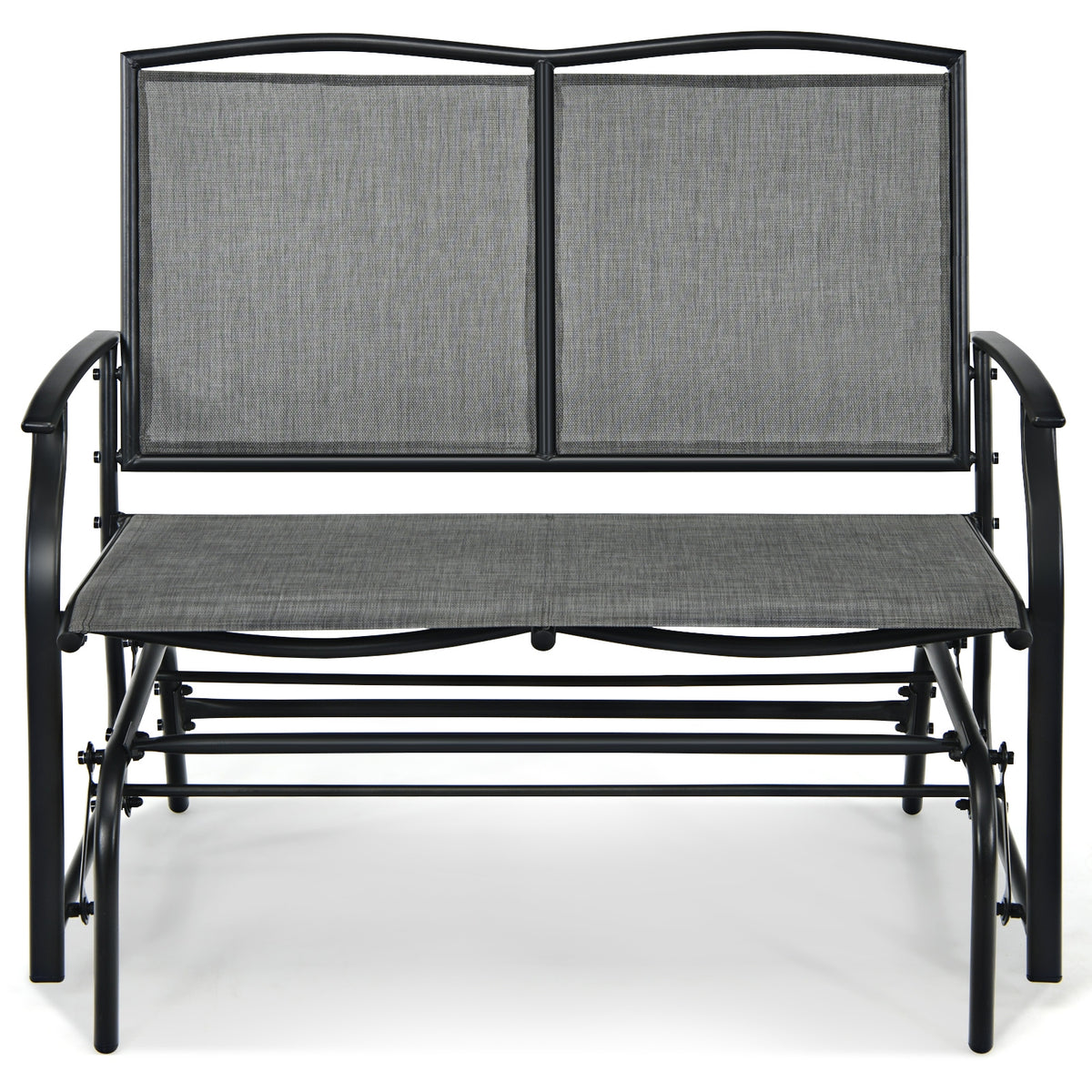 Iron Patio Rocking Chair for Outdoor Backyard and Lawn