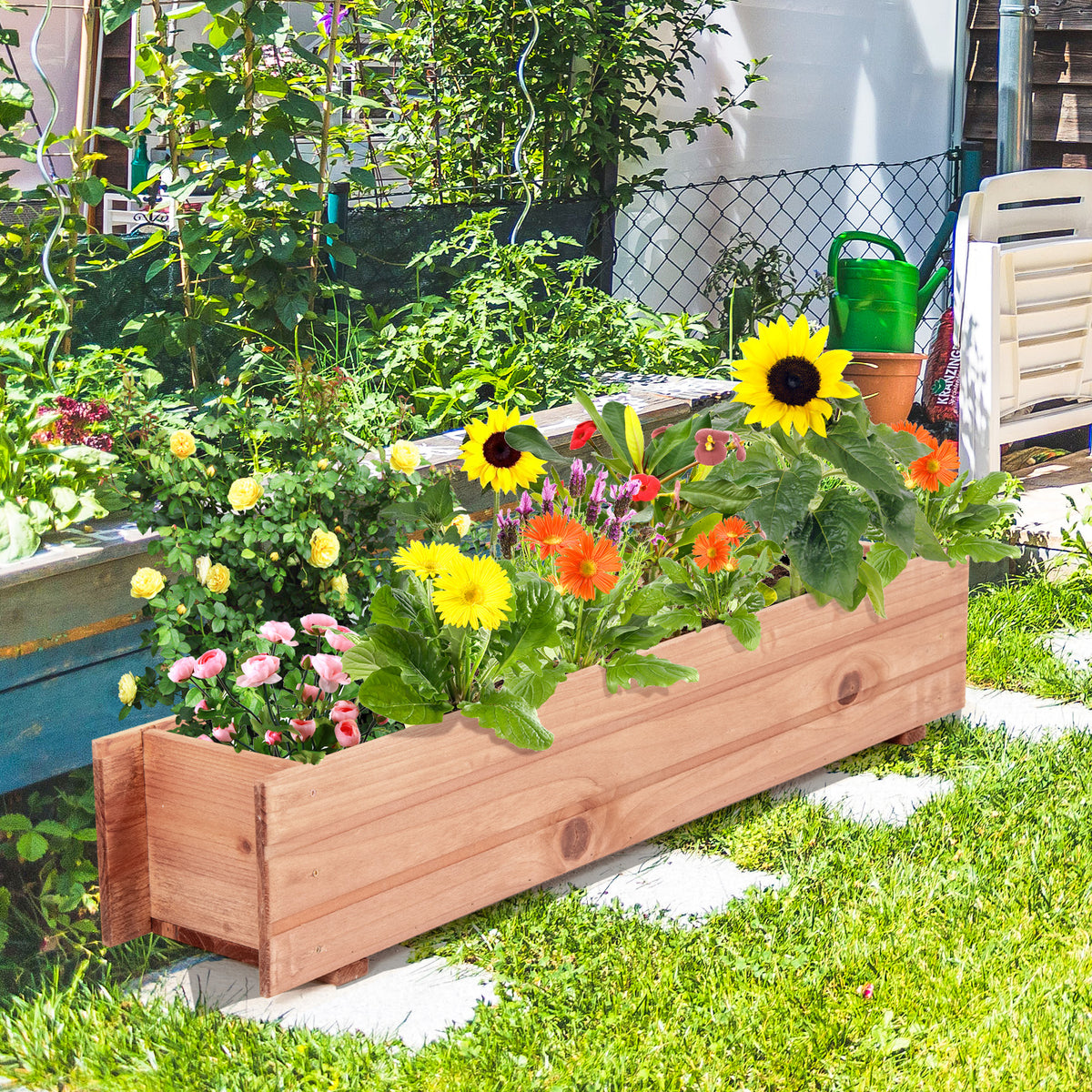Wooden Raised Garden Bed - 1 Piece