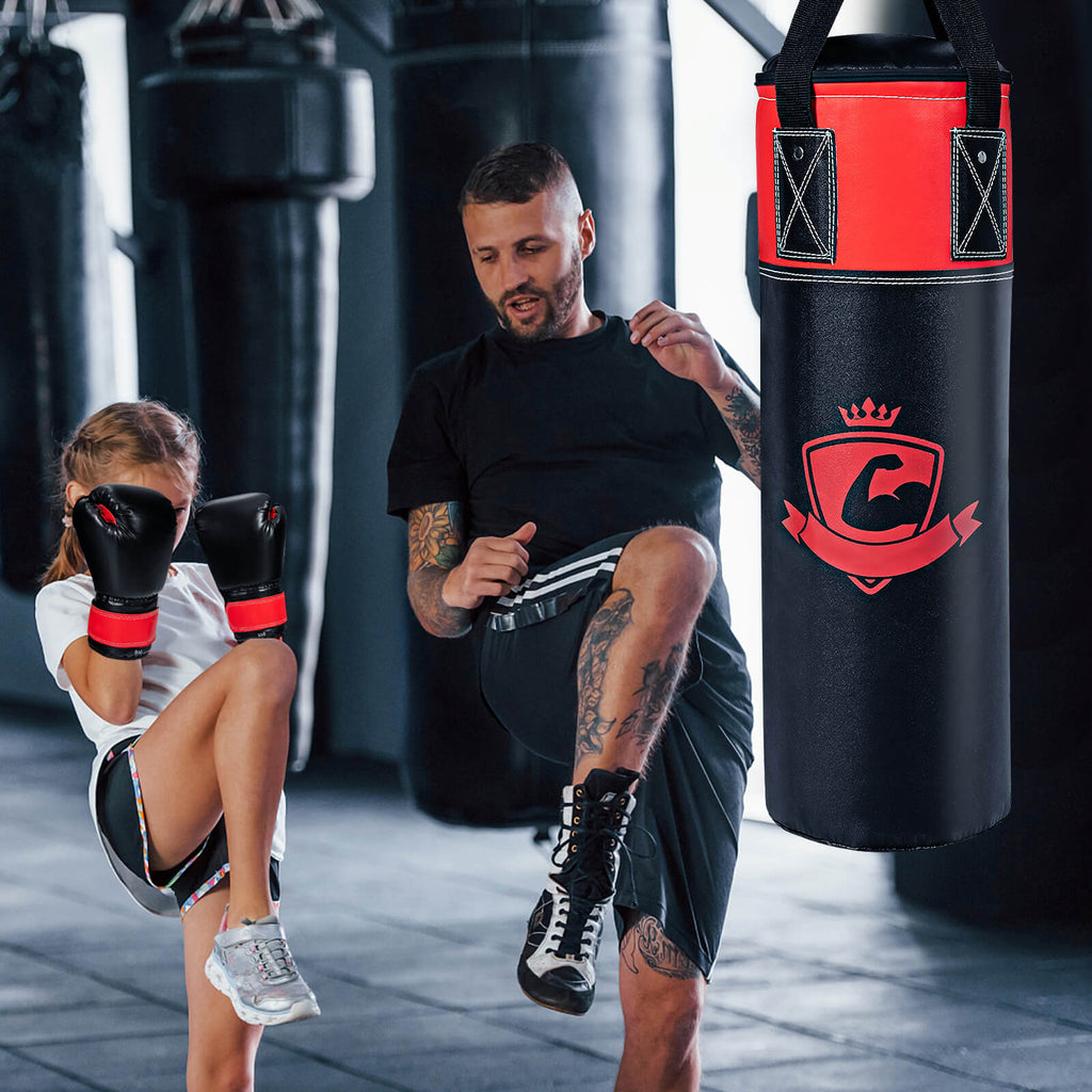 Kids Hanging Punching Bag Set with Gloves - 11 Pounds Black Variation of THIS listing