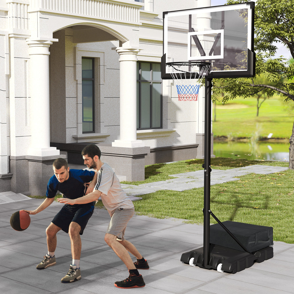Portable Adjustable Basketball Hoop System for Kids Teens Adults Outdoor Indoor