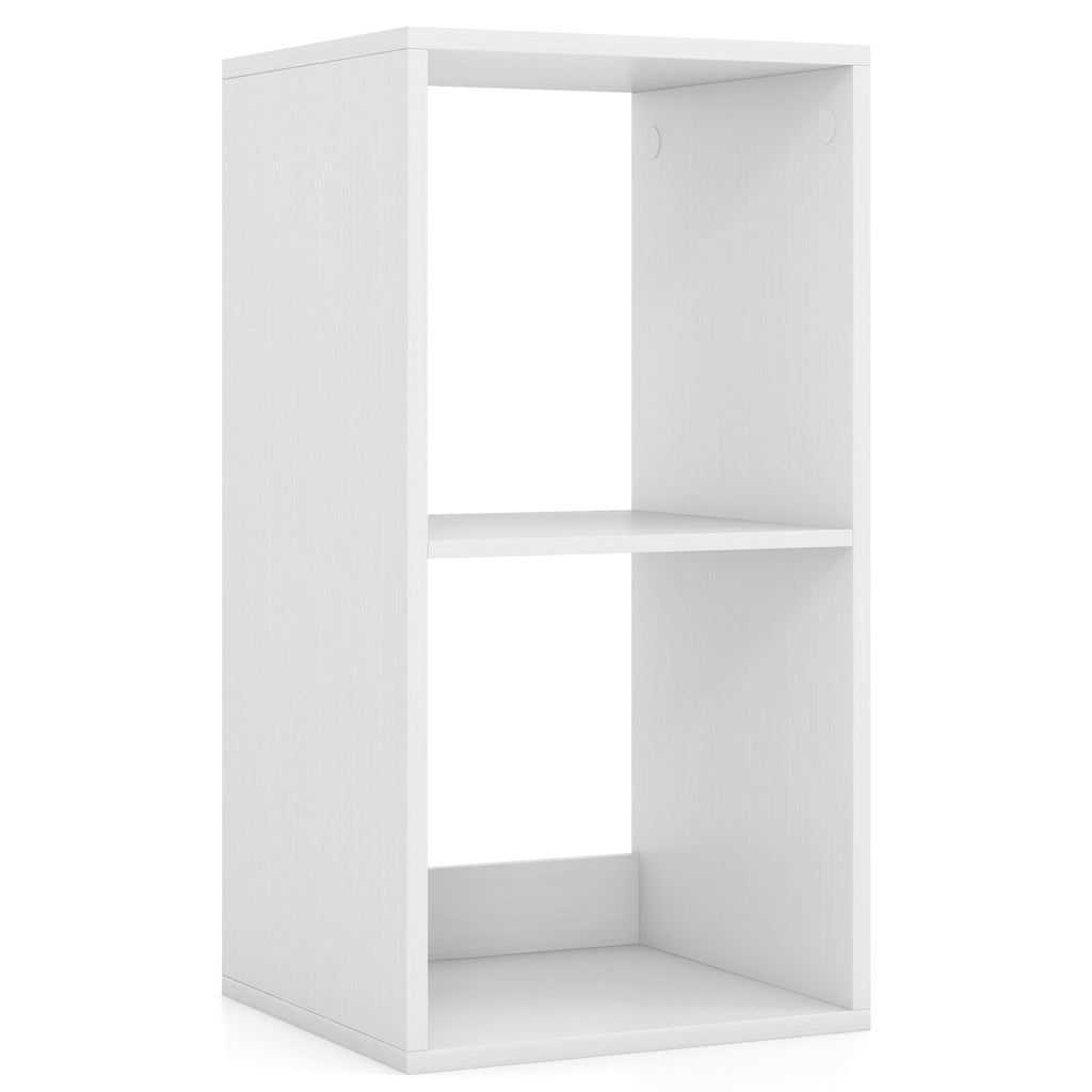 3 Cube Bookshelf with Back Guardrail for Living Room Bedroom