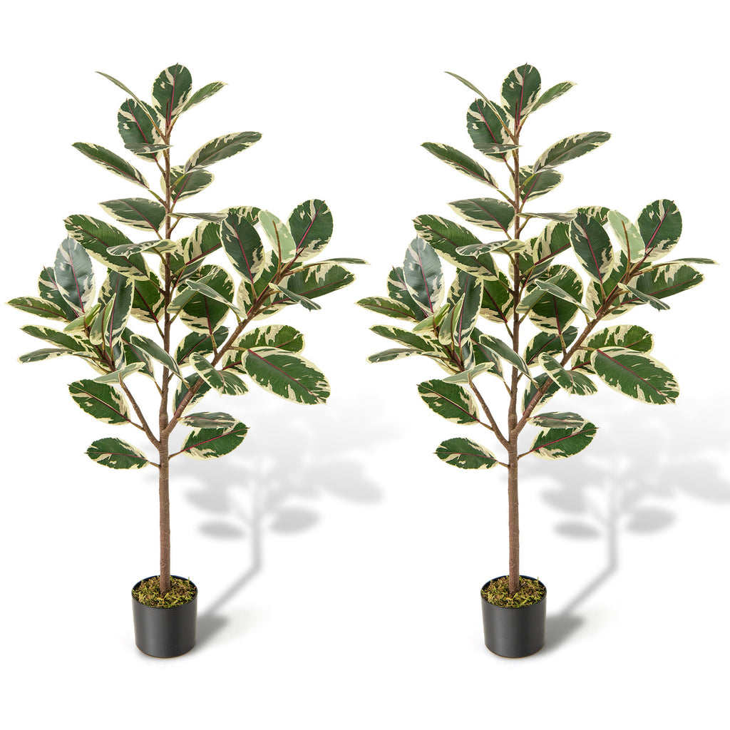 Artificial Palm Tree 6.3 Ft Tall - 2 Pack with Adjustable Leaves - Indoor & Commercial Decor